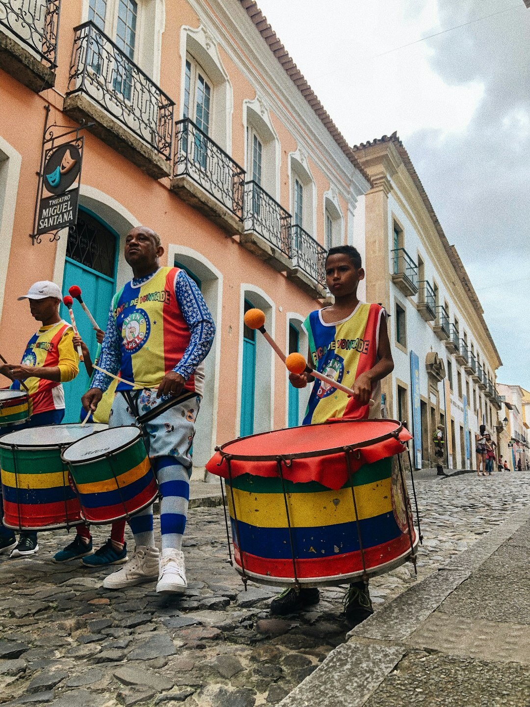candombe drummers performing